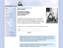 Tablet Screenshot of joniwellness.com